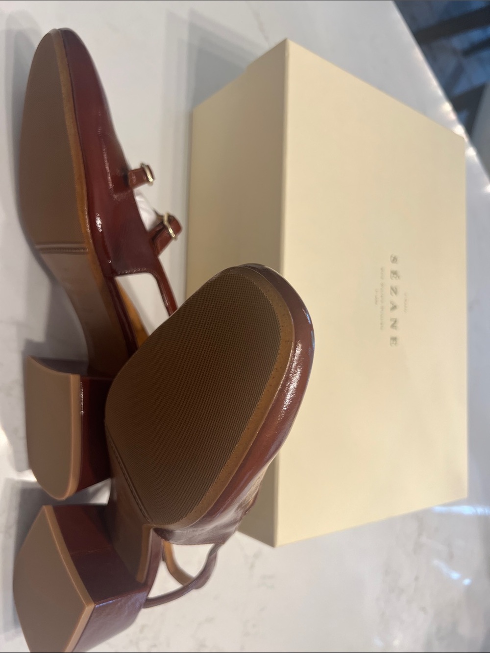 Sezane Paula Babies in Polished Camel size 8, new with tags NWT - Picture 8 of 8